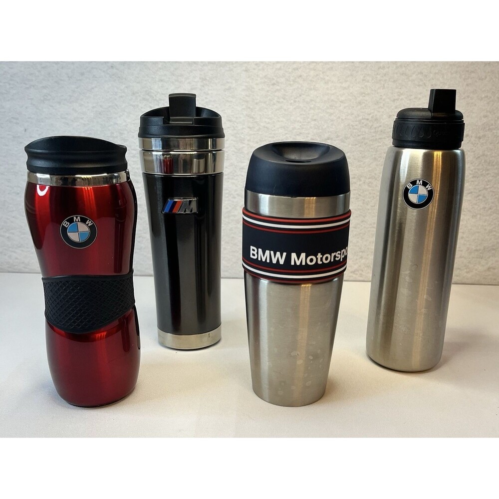 BMW Motorsport Tumblers Stainless Steel Lot of 4
